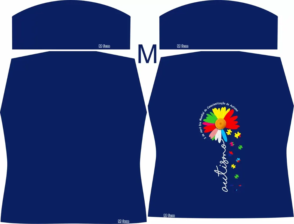 Camisa Autismo | Autismo | APAE Modelo 08