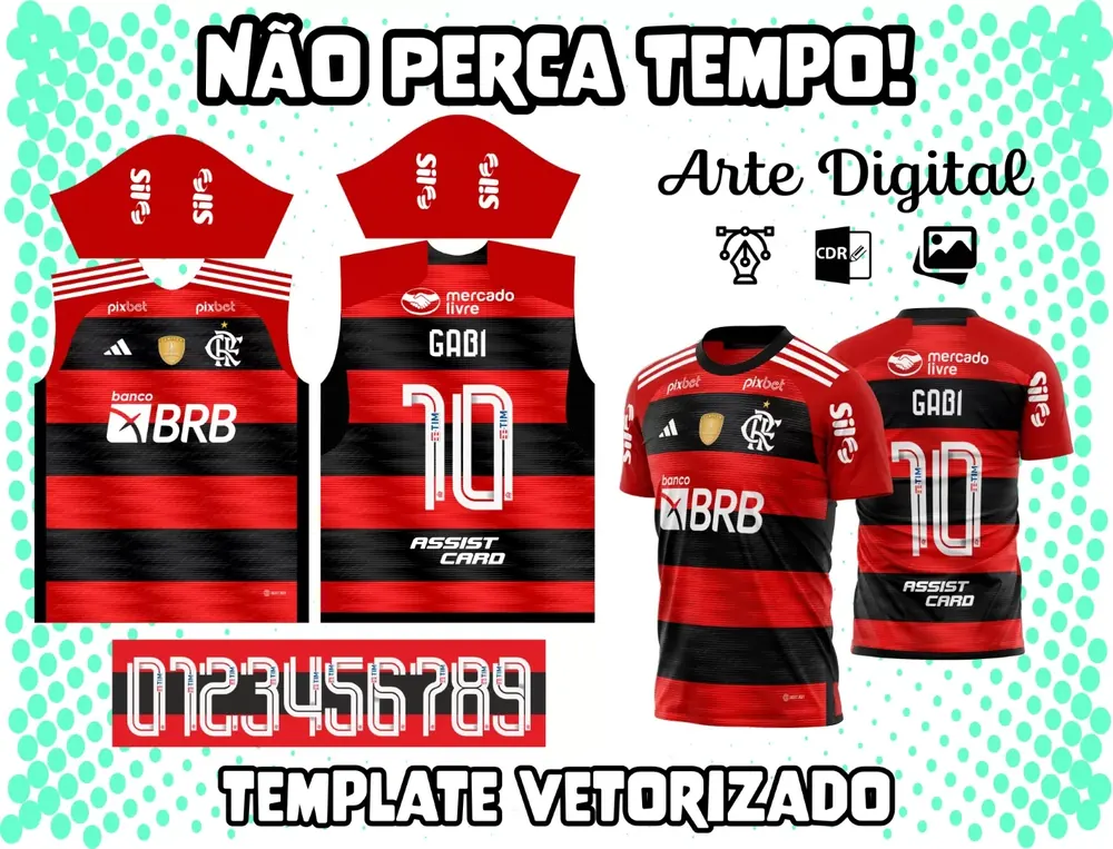 Arte Camisa do Flamengo