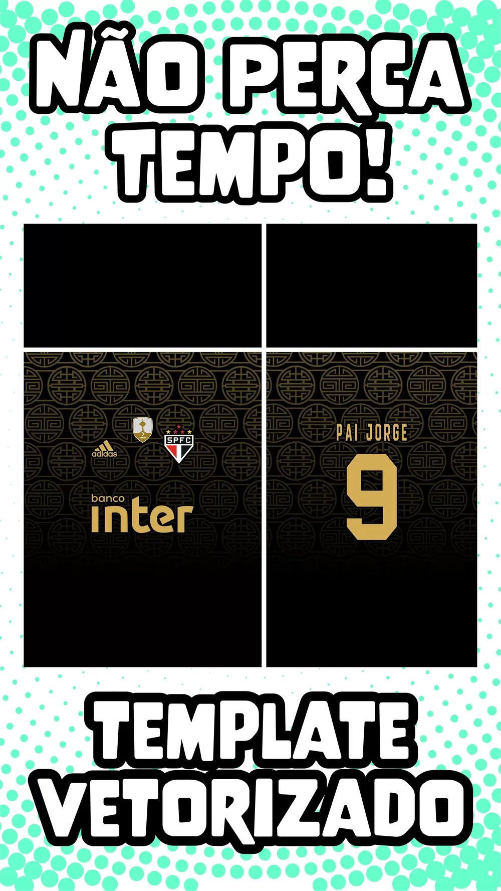 Camisa São Paulo Fantasia 2023 Tamplate