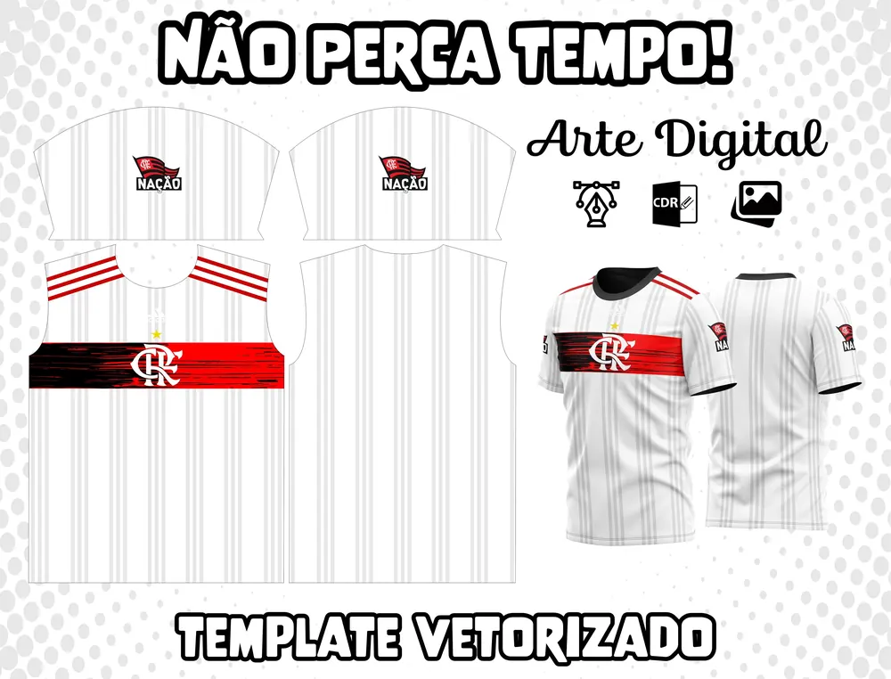 Arte Camisa do Flamengo Modelo 04