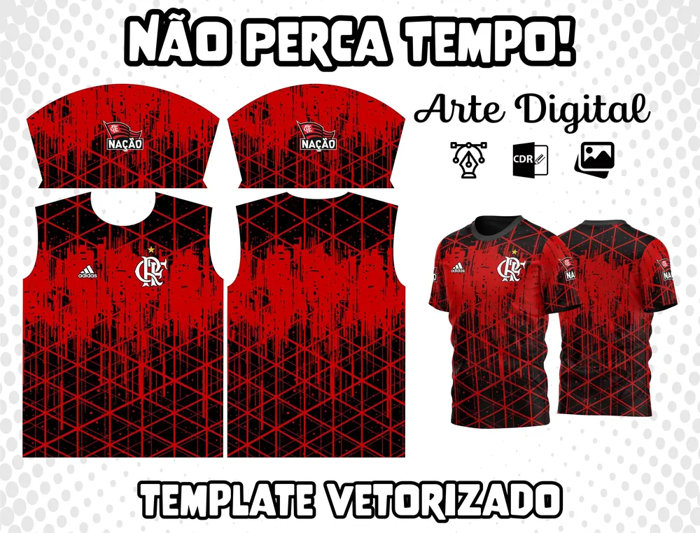 Arte Camisa do Flamengo Modelo 15