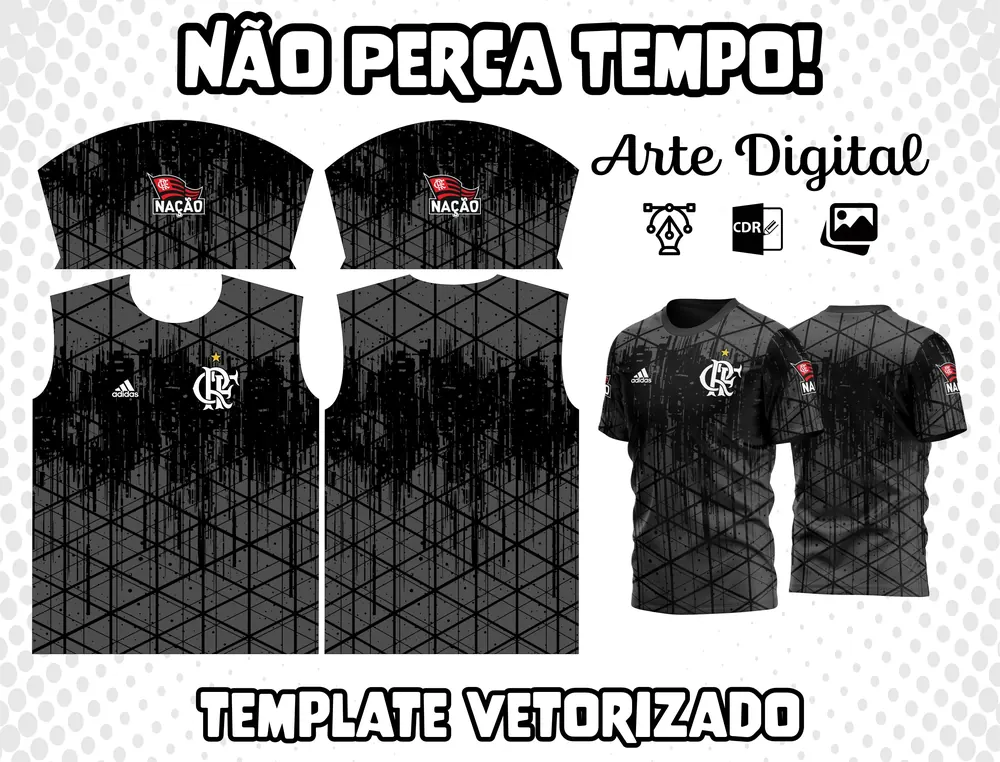Arte Camisa do Flamengo Modelo 16