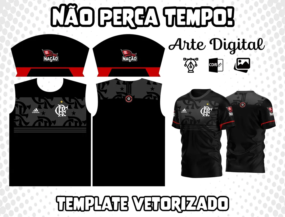 Arte Camisa do Flamengo Modelo 18