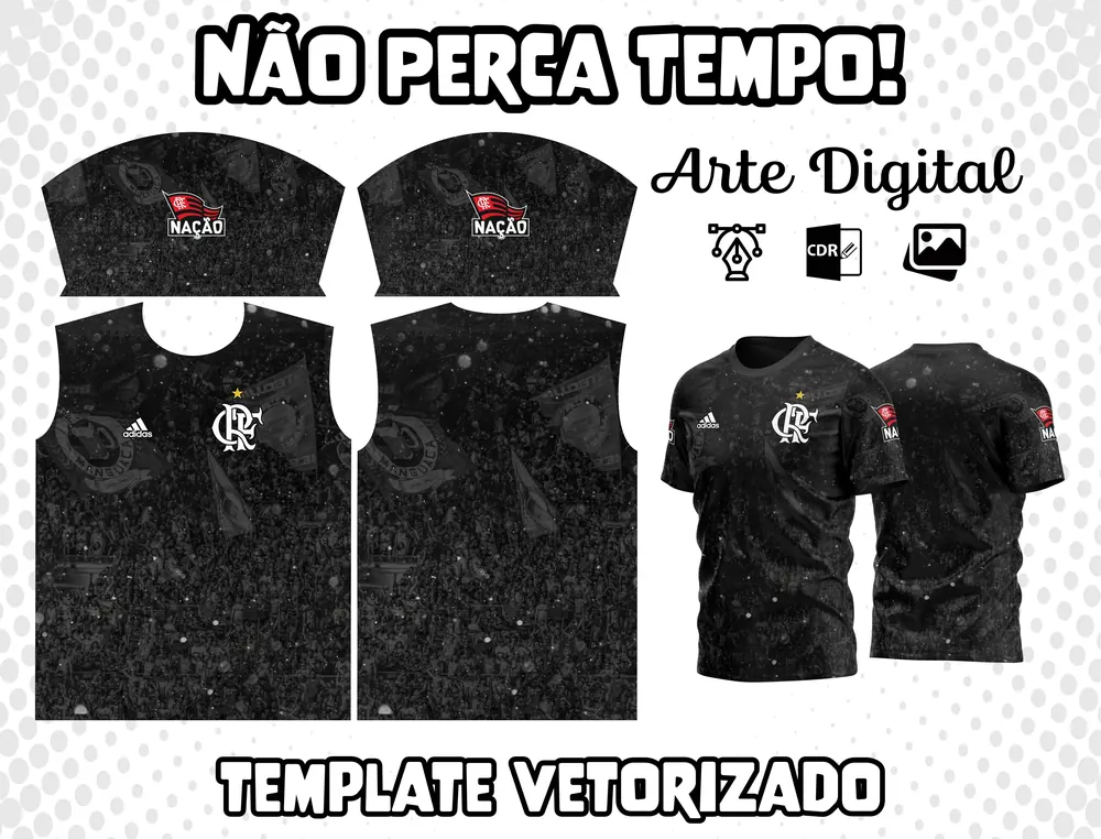 Arte Camisa do Flamengo Modelo 06