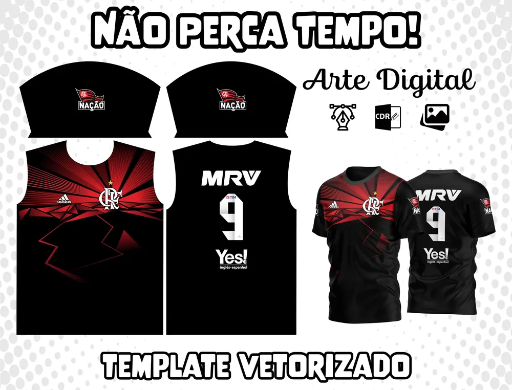 Arte Camisa do Flamengo Modelo 05