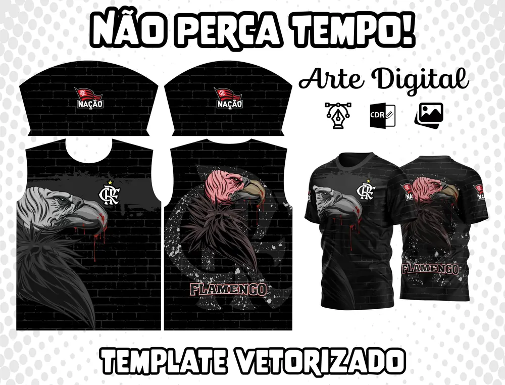 Arte Camisa do Flamengo Modelo 13