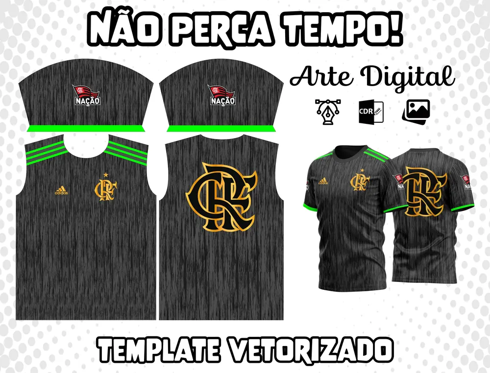 Arte Camisa do Flamengo Modelo 14
