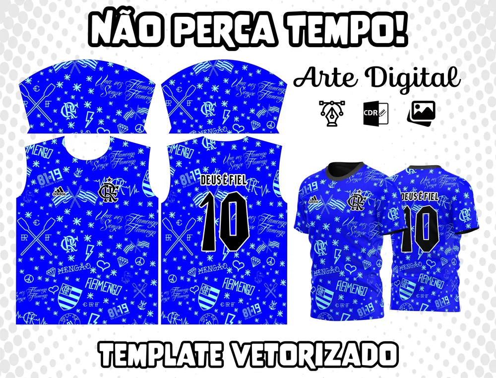 Arte Camisa do Flamengo Modelo 11