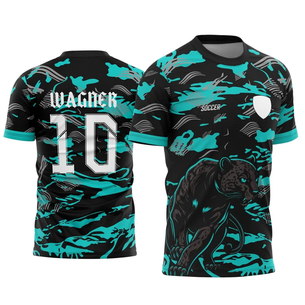 Arte Estampa Camisa Interclasse Pantera Negra Modelo 03