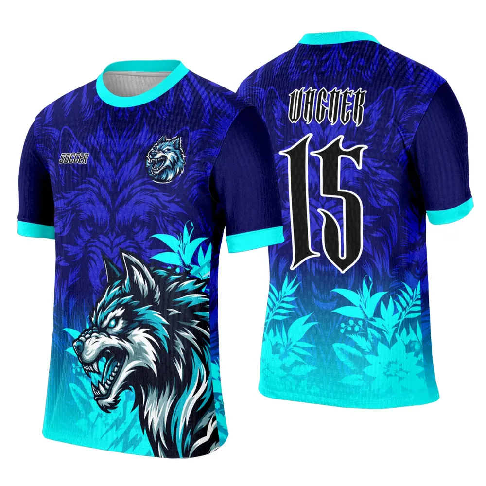 Arte Template Camisa Interclasse Lobo Azul - 0139