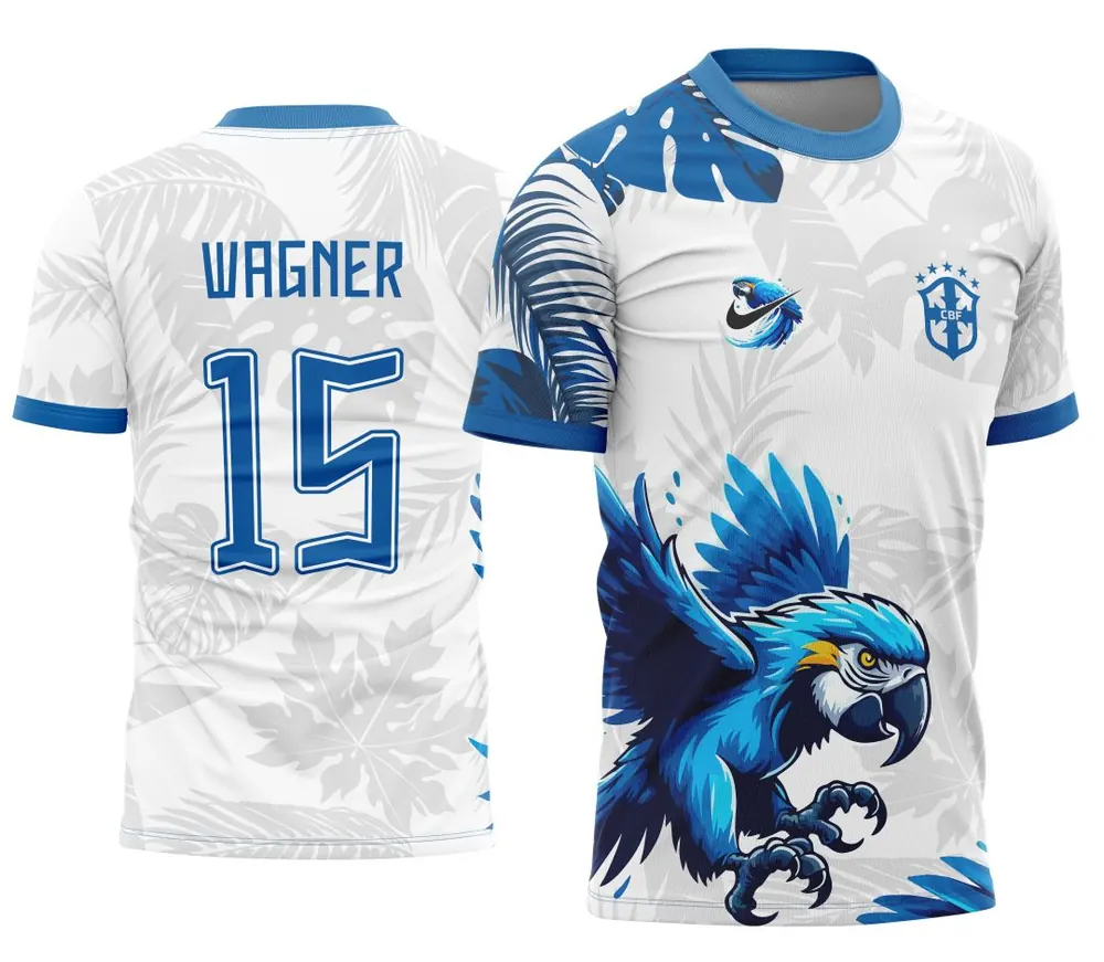 Arte Template Camisa de Interclasse Arara Azul 2025 Modelo 04