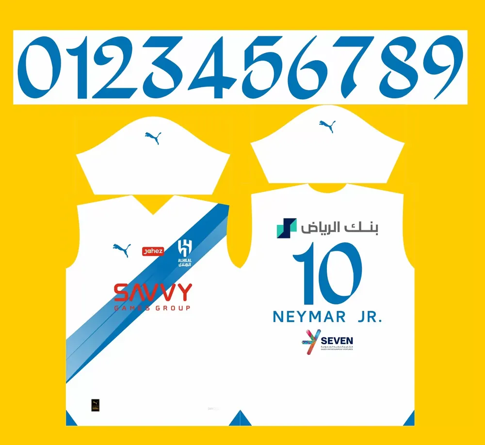 Arte Vetor Camisa Al-Hilal Reserva 2023-24