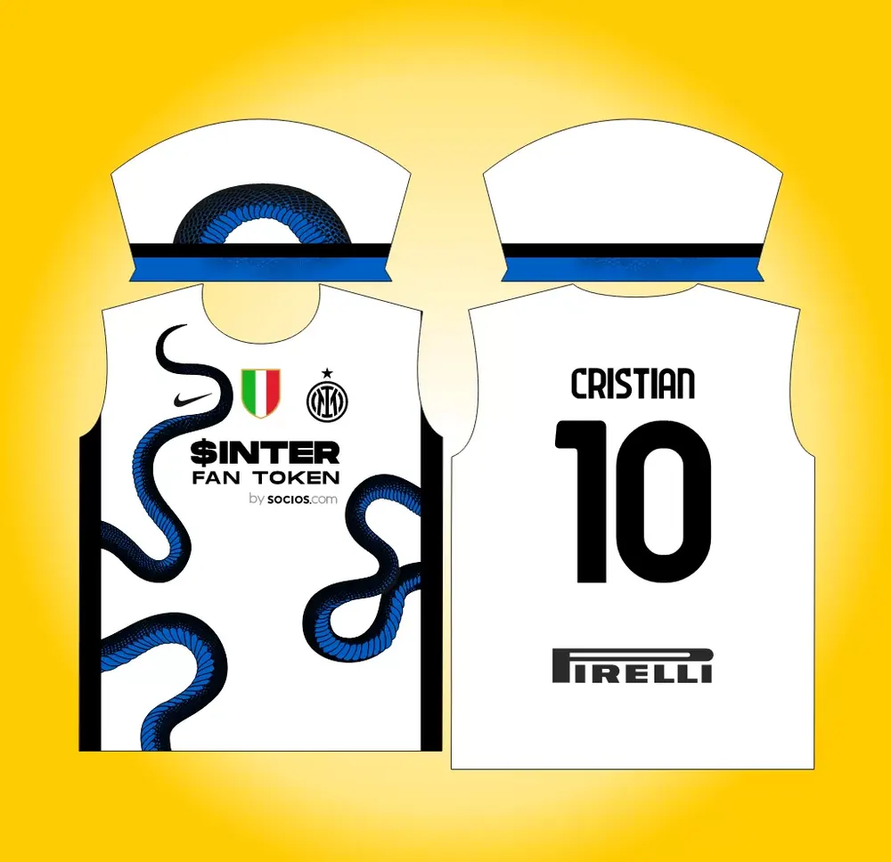 Arte Vetor Camisa Inter de Milão - Reserva 2021-2022 Cobra