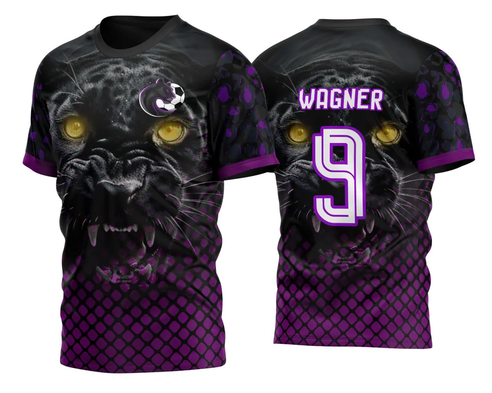 Arte Vetor Camisa InterClasse Cara Pantera Negra