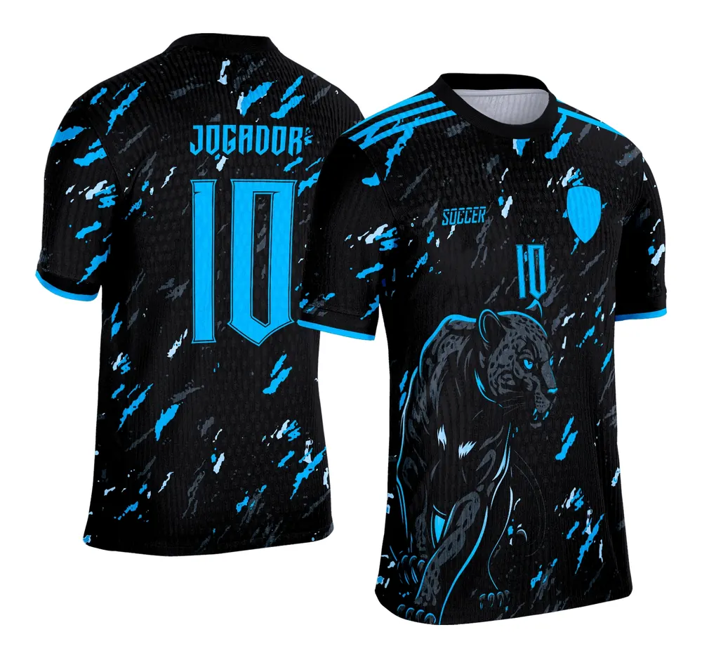 Arte Vetor Camisa Interclasse 2025 Pantera Negra Azul