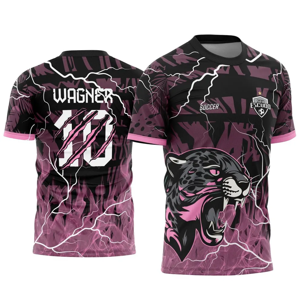 Arte Vetor Camisa Interclasse Onça Pantera Negra 2025 Modelo 03