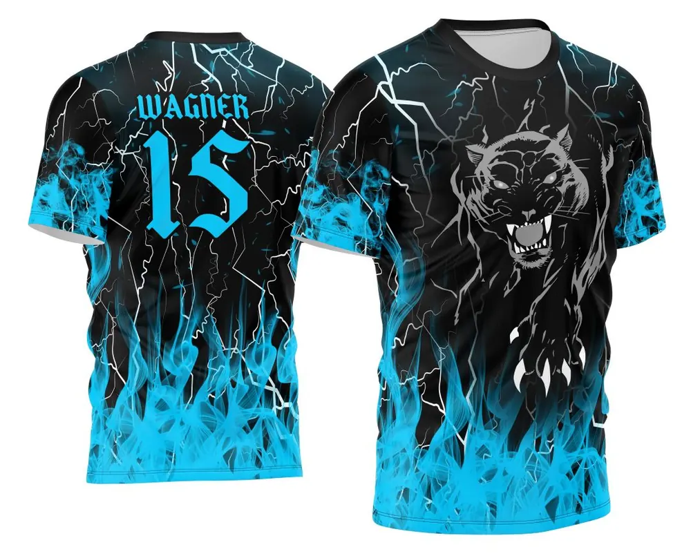 Arte Vetor Camisa Interclasse Pantera 2024 Com Fogo