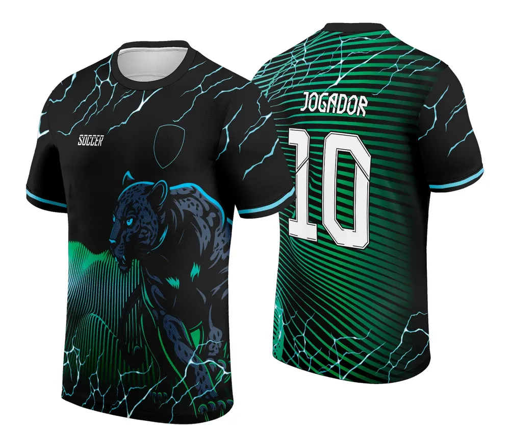 Arte Vetor Camisa Interclasse Pantera 2024 Verde Modelo 02