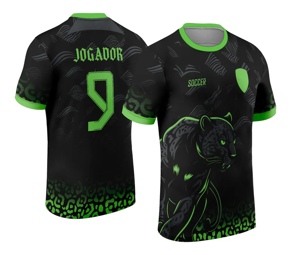 Arte Vetor Camisa Interclasse Pantera 2024 Verde