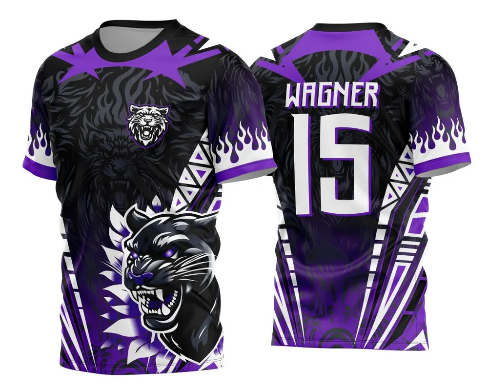 Arte Vetor Camisa Interclasse Pantera Roxa 2024 com Fohas V2
