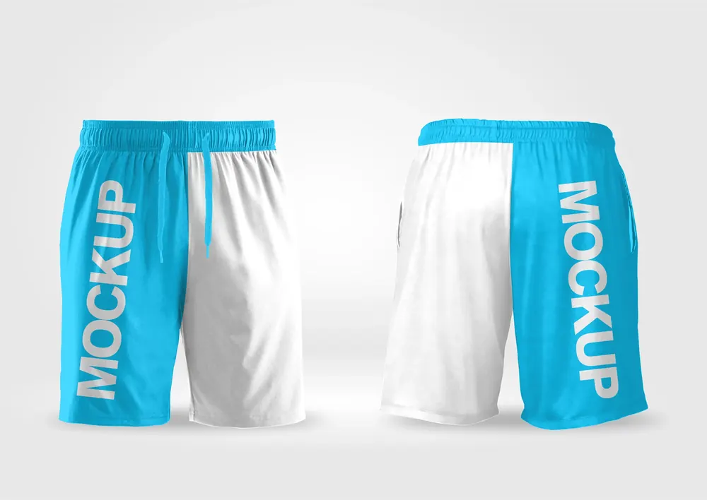 Arte Vetor Camisa Mockup Editavel CDR CorelDraw Mockup Short Esportivo