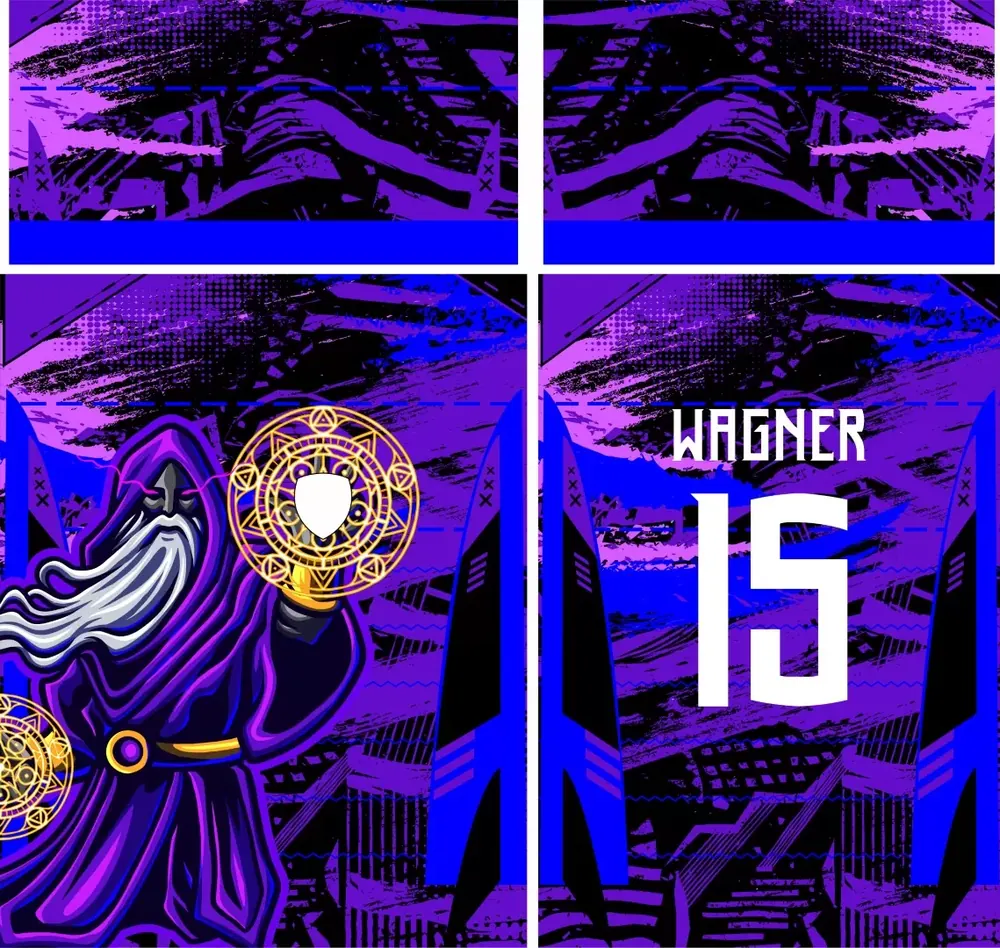 Arte Vetor Camisa Para Atlética Acadêmica 2023 Mago dos Magos