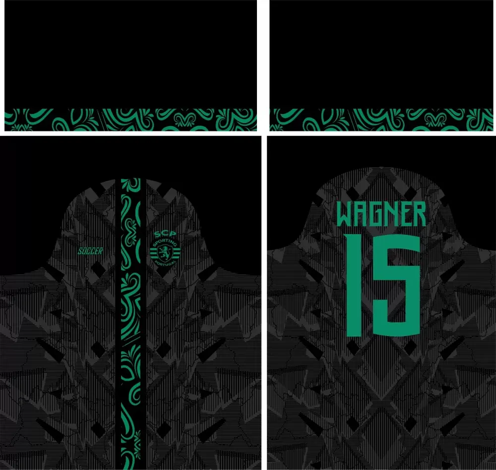 Camisa Sporting Lisboa Concept Black 2023