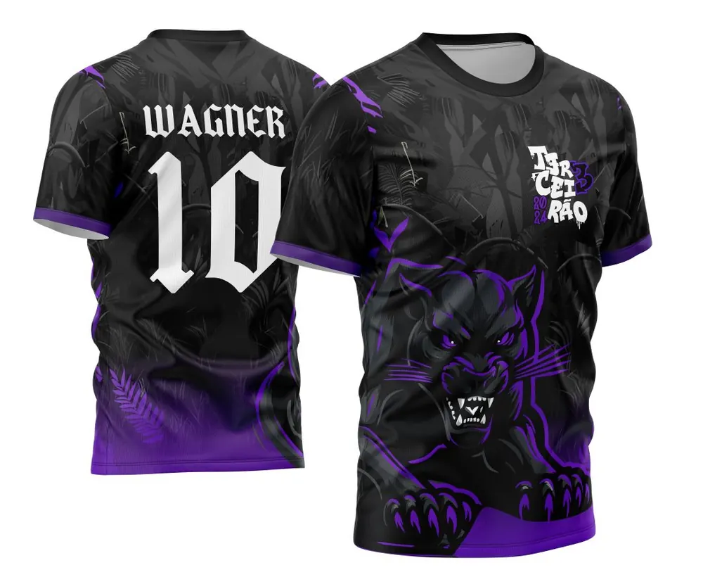 Camisa Impacto Terceirão Pantera Negra Impressão Marcante