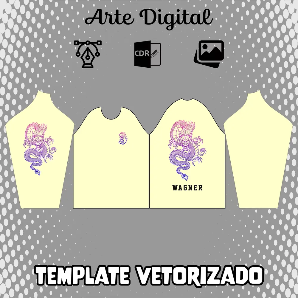 Camisa Terceirão Dragão Degrade