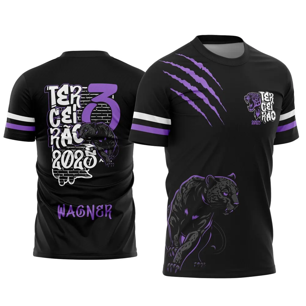 Arte Criativa Camisa Terceirão Pantera Negra Modelo 03