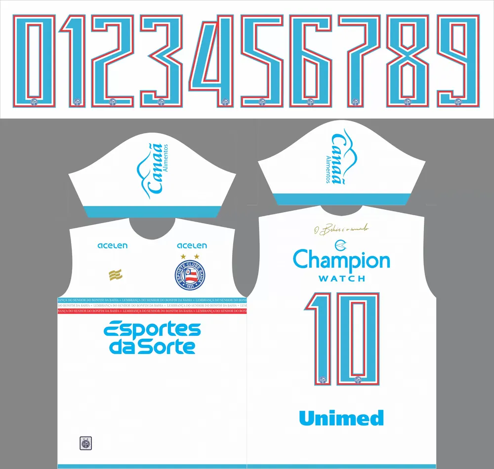 Camisa Time Bahia Titular 2023-24 x7