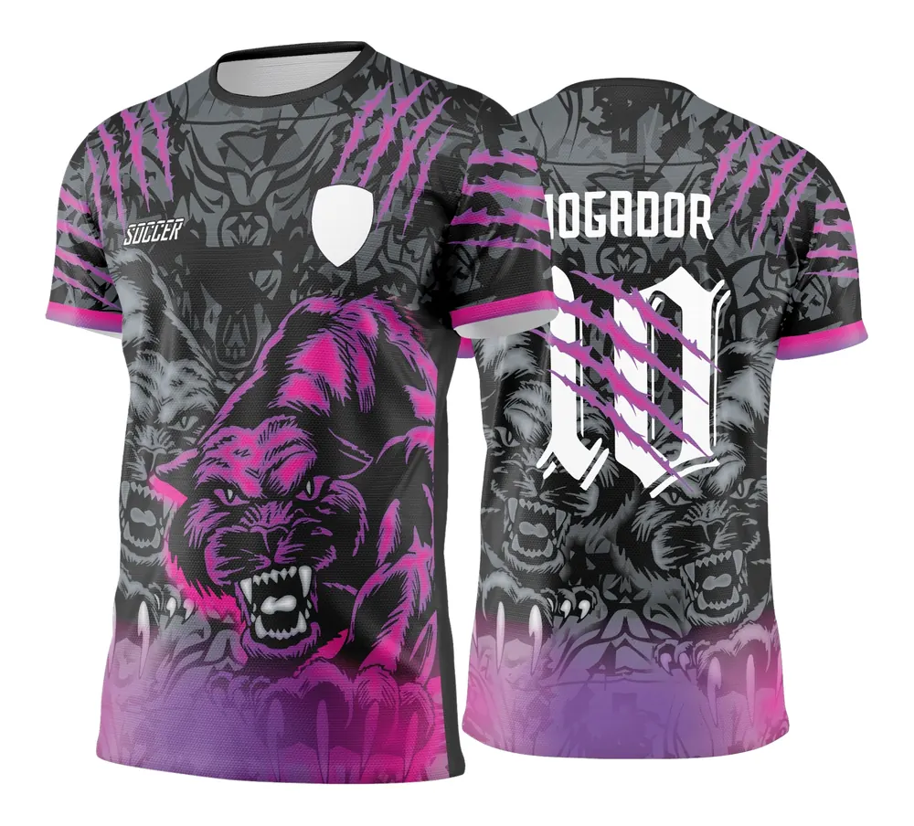 Arte Vetor - Camisa de Interclasse Pantera Negra e Roxa - 2025