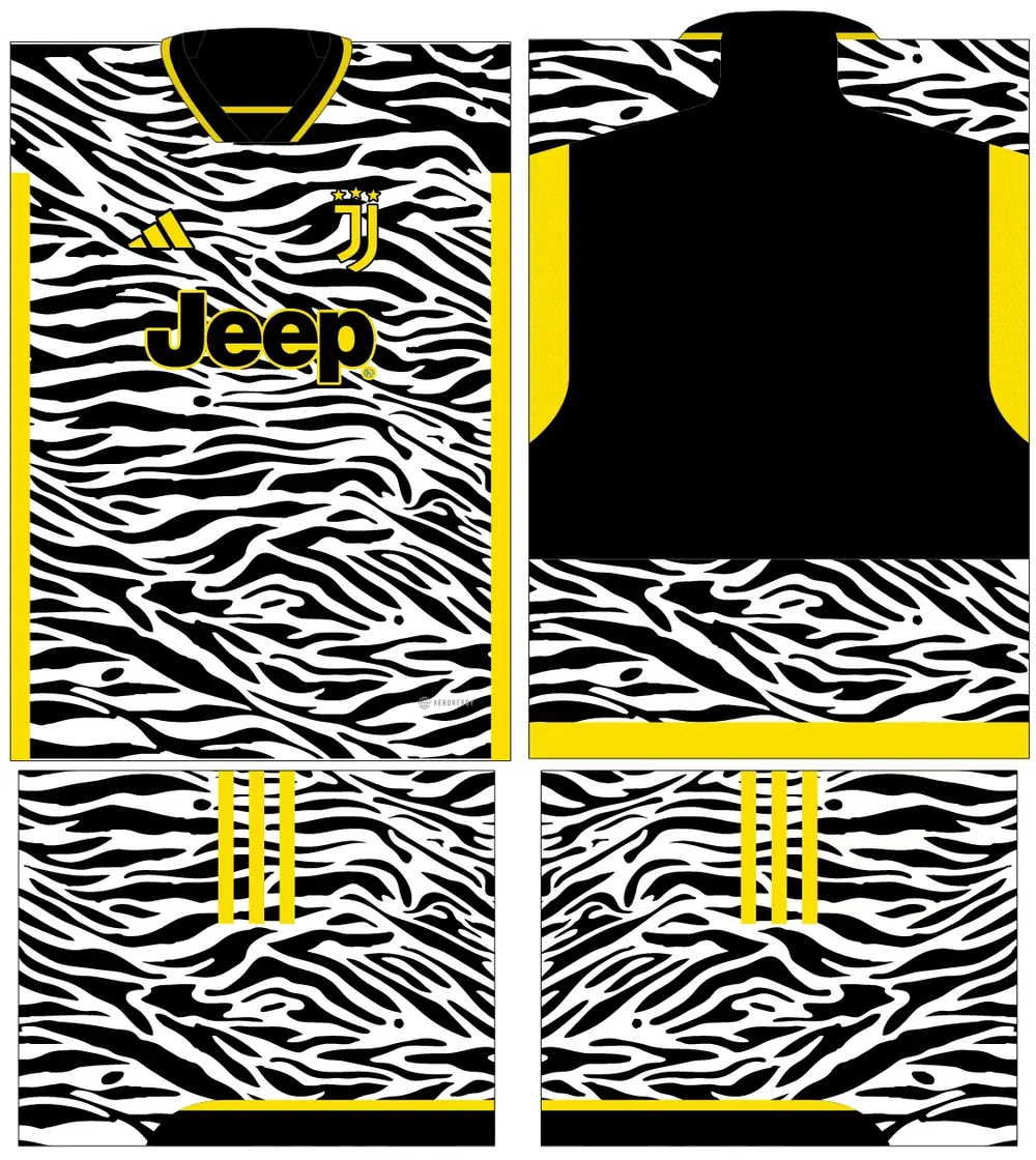 Arte Vetor Estampa Camisa Juventus Conceito 2023 - 2024 - 1