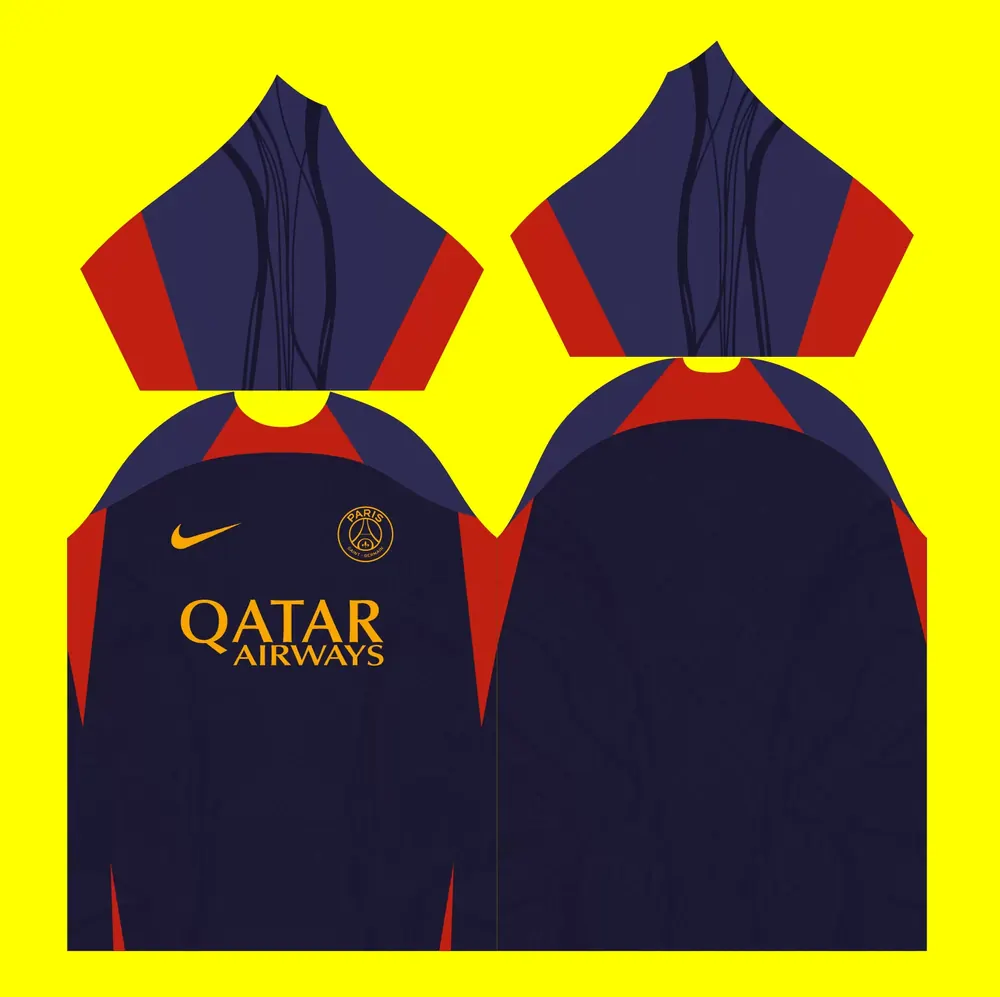Arte da Camisa de Treino do PSG 2023-24