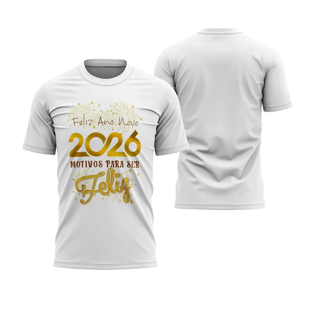 Camisa Ano Novo 2026 – Estilo e Energia para o Reveillon 2026 Modelo 09