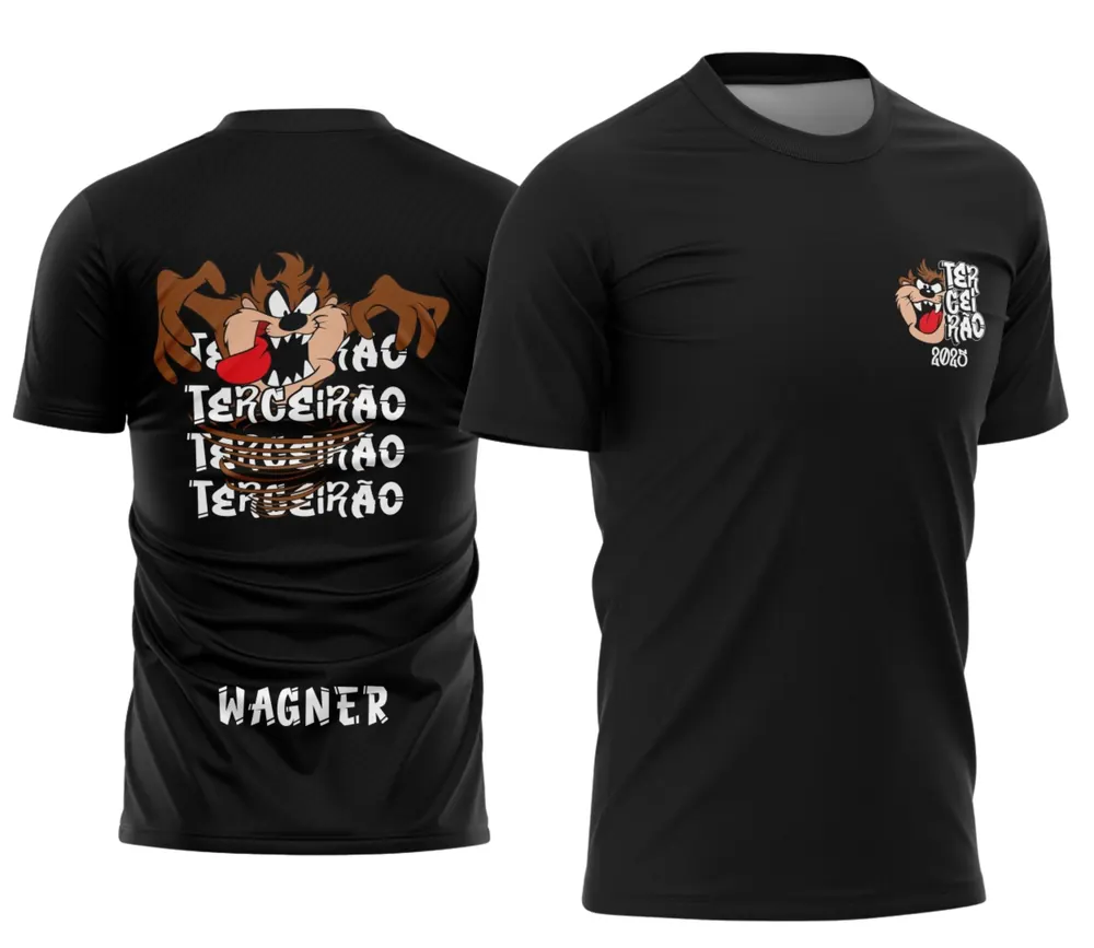 Arte Camisa Terceirão Street Style Taz Mania