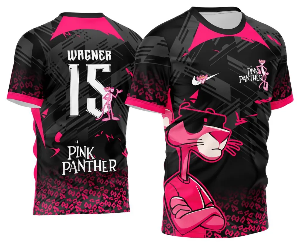 Camisa Interclasse Pantera cor de Rosa Modelo 02