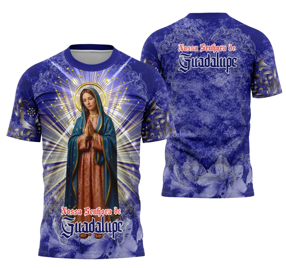 Arte Camisa Nossa Senhora de Guadalupe Exclusiva Modelo 02