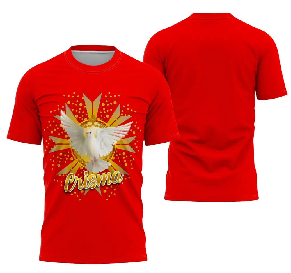 Arte Camisa Crisma Fé e União