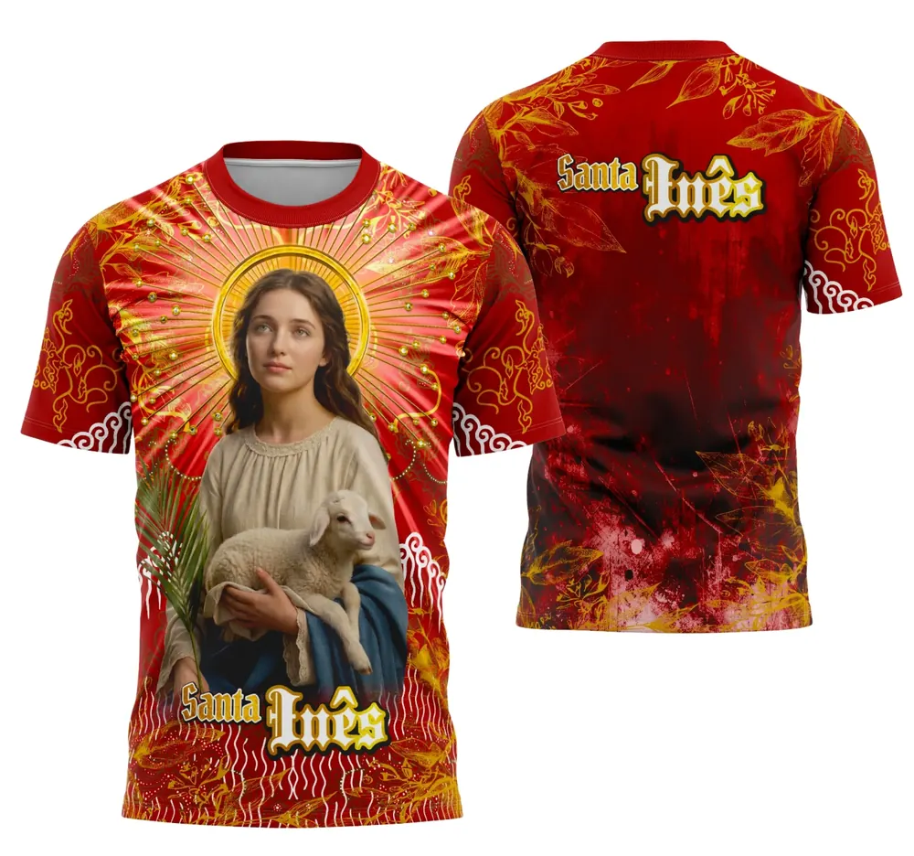 Arte Santa Inês de Roma em Design Católico