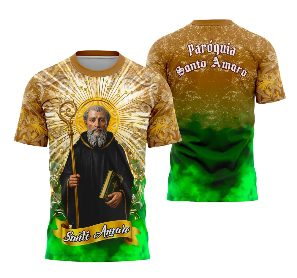 Arte Camisa Santo Amaro Inspiração Religiosa