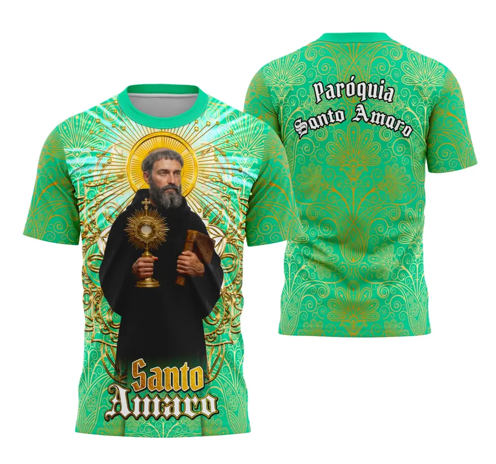 Arte Camisa Santo Amaro Símbolos Religiosos