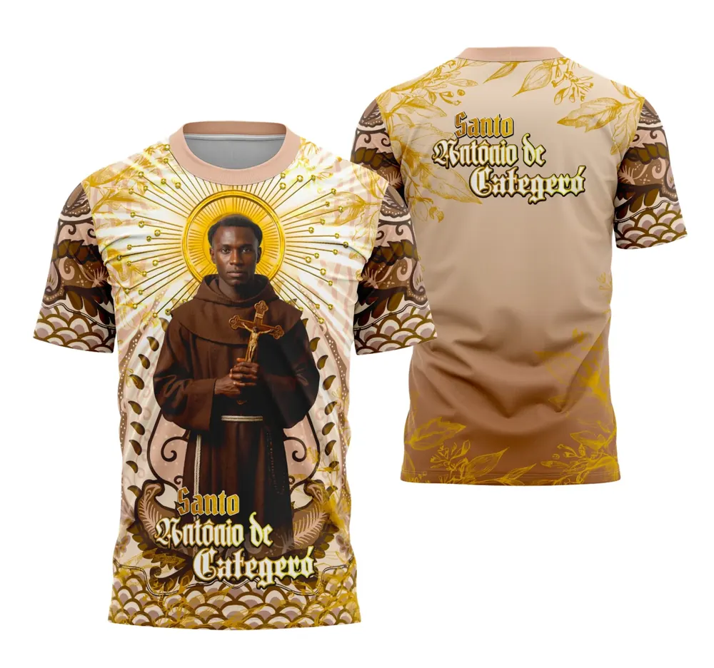 Camisa Santo Antônio de Categério Religiosa