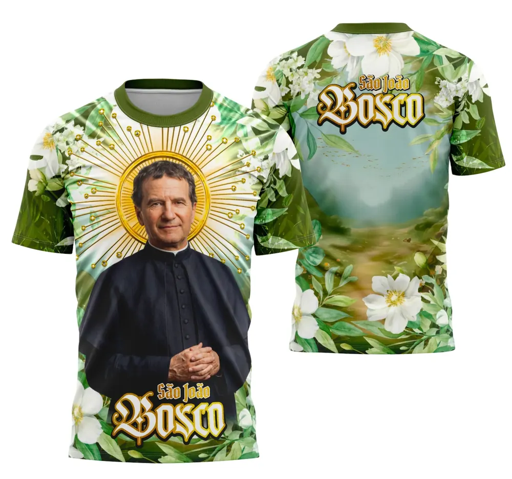 Camisa Religiosa São João Bosco Católica