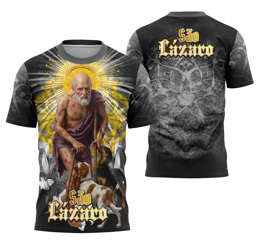 Arte Camisa São Lázaro Espírito e Fé