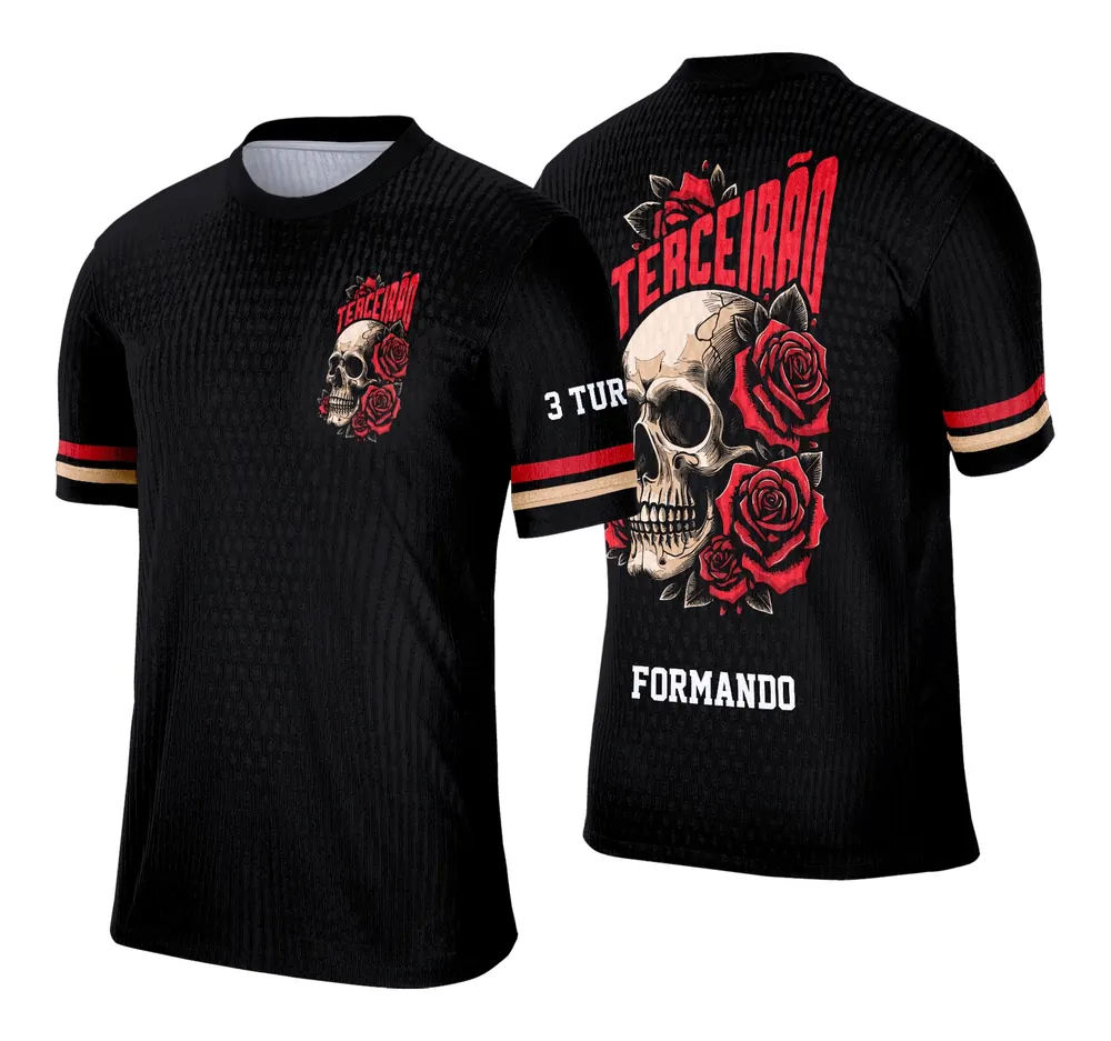 Arte Camisa Estilo Terceirão Caveira