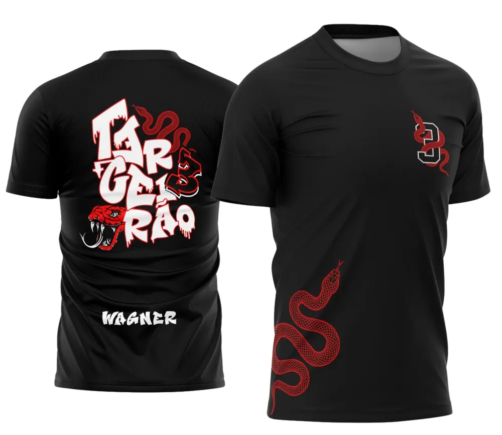 Arte exclusiva camisa Terceirão Cobra Vermelha