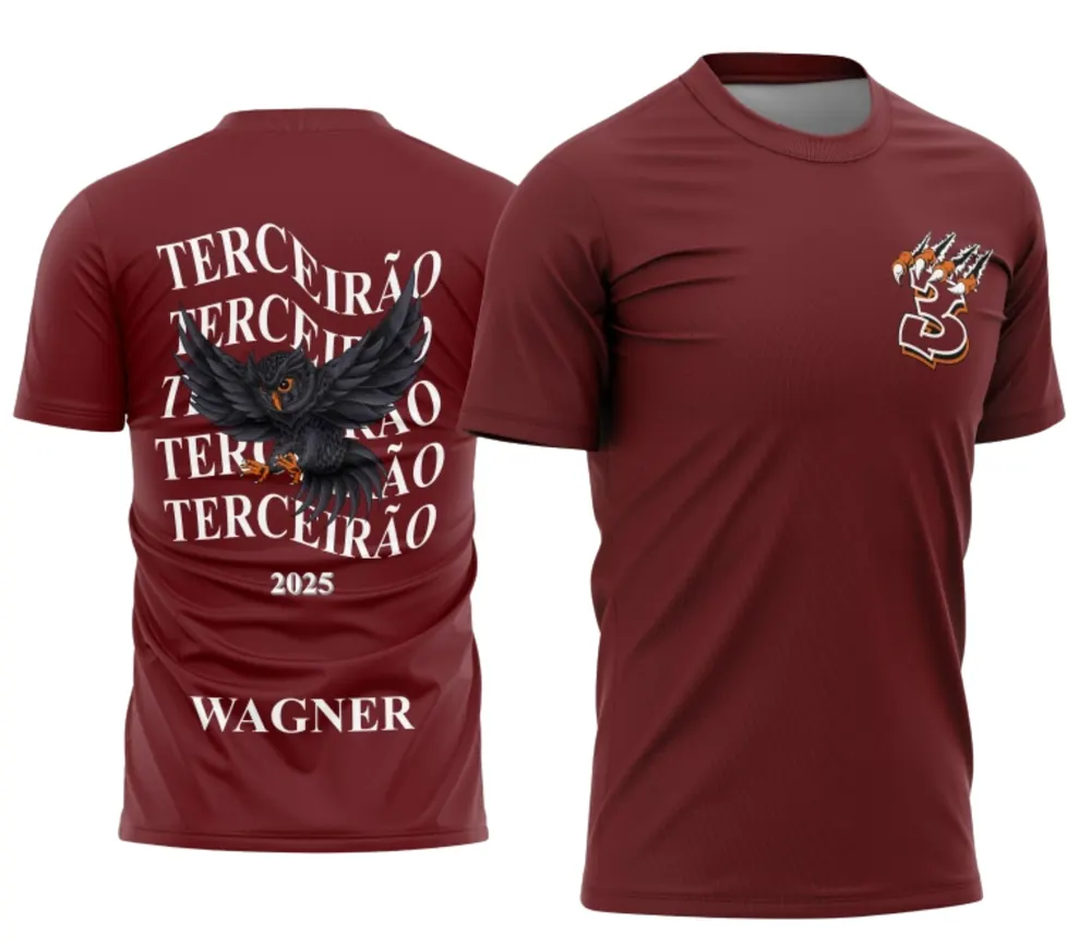 Camisa Terceirão Coruja Vermelha Única