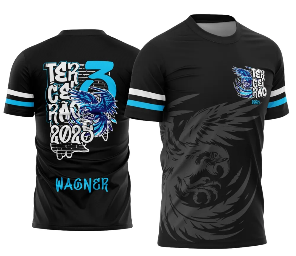 Camisa Terceirão Graffite Arara Azul