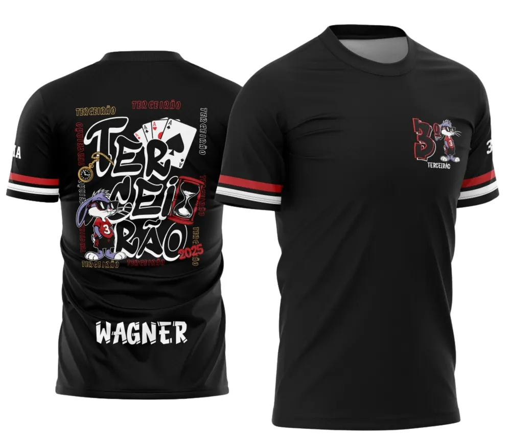 Arte Camisa Terceirão Pernalonga Exclusiva